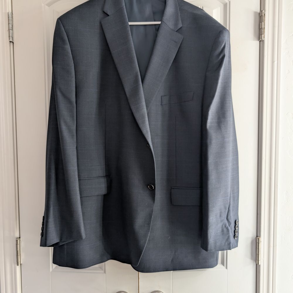 Ralph Lauren Men 50R Suit Jacket 2 Button Blazer Coat Blue BIG AND TALL